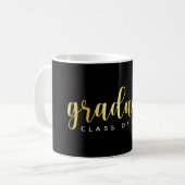 Mug Classe moderne Noir et Or (Devant gauche)