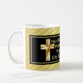 Mug Classe Or Et Noir Pasteur D'église (Gauche)