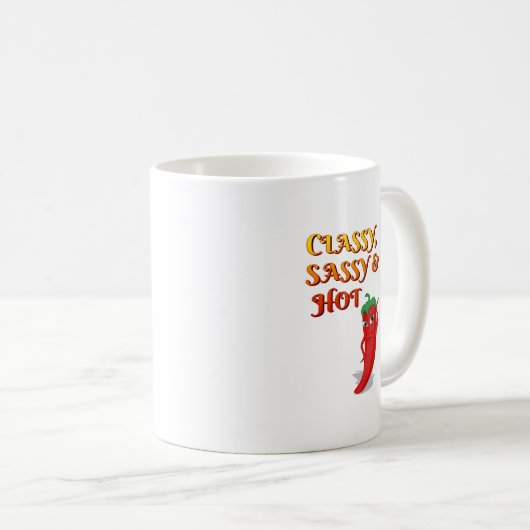 Mug Classé Sassy Et Hot Pepper Diva (Devant droit)