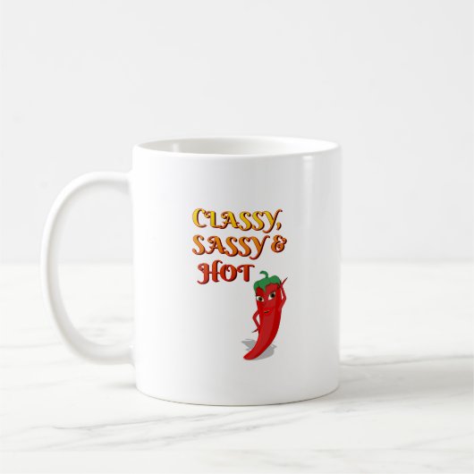 Mug Classé Sassy Et Hot Pepper Diva (Gauche)