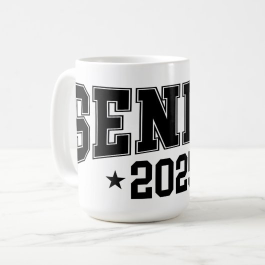Mug Classe supérieure de 2025 (Devant gauche)