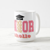 Mug Classe supérieure de 2025 Personnalisée (Devant droit)