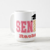 Mug Classe supérieure de 2025 Personnalisée (Devant gauche)