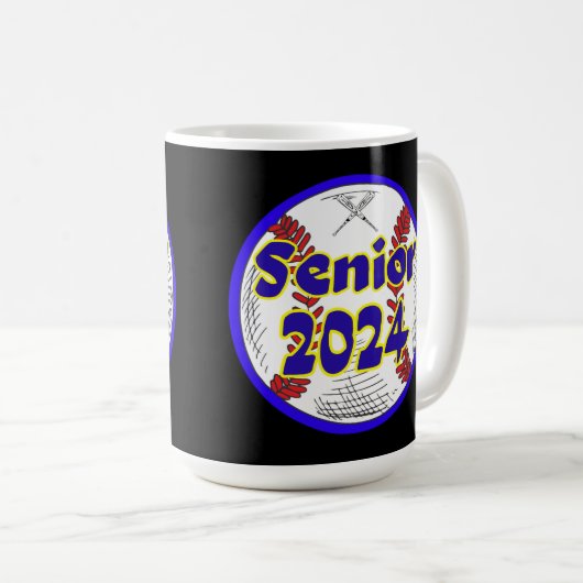 Mug Classe supérieure de baseball de 2024 (Devant droit)