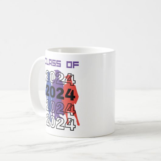 Mug Classe Supérieure Du Lycée De 2024 (Devant gauche)