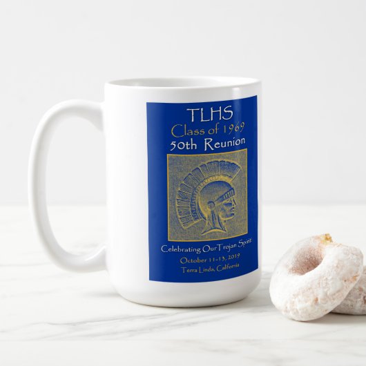 Mug Classe TLHS Trojan Spirit de 1969 Réunion (Avec donut)