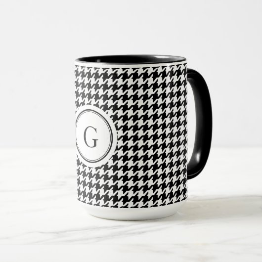 Mug Classe White Houndstooth (Devant droit)