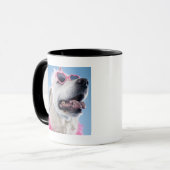 Mug Classes de chien et le TU-TU en forme de coeur de (Devant gauche)