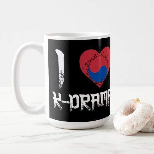 MUG CLASSIC - BOISSONS - I LOVE K-DRAMA - CORÉE (Avec donut)