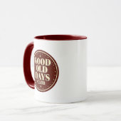Mug Classic Brown Good Old Days Club Emblem (Devant gauche)