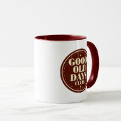 Mug Classic Brown Good Old Days Club Emblem (Devant droit)