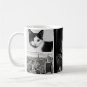 Mug Classic Custom 6 Photo Collage Monogramme Mint Gre (Gauche)