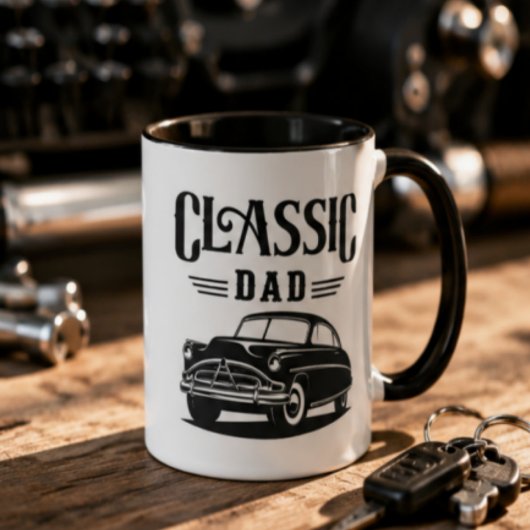 Mug Classic Dad Vintage Car Coffee