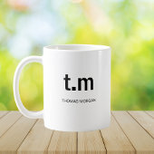 Mug Classic Elegant Minimal Monogram Coffee