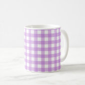 Mug Classic En vichy Vérifier Plaid Motif Lilac (Devant droit)