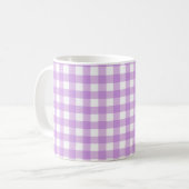 Mug Classic En vichy Vérifier Plaid Motif Lilac (Devant gauche)