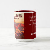 Mug Classic Grand Canyon WPA Style Personalized (Centre)