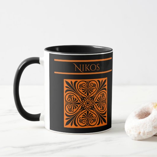Mug Classic Greek Inspired Personalized  (Avec donut)