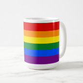 Mug Classic LGBTQ Rainbow Pride drapeau (Devant droit)