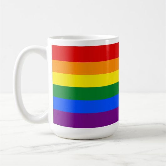 Mug Classic LGBTQ Rainbow Pride drapeau (Gauche)