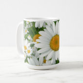 Mug Classic marguerite motif blanc champs fleuris verd (Devant gauche)
