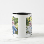 Mug Classic Modern Two Photo Minimalist Family Keepsak (Centre)