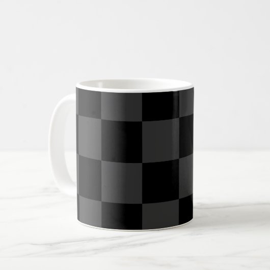 Mug Classic moderne noir & fumée noir tableau de bord (Devant gauche)