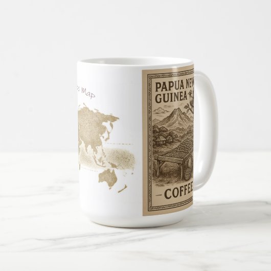 Mug Classic Mug, 325 ml - Coffee & Papua New Guinea (Devant droit)
