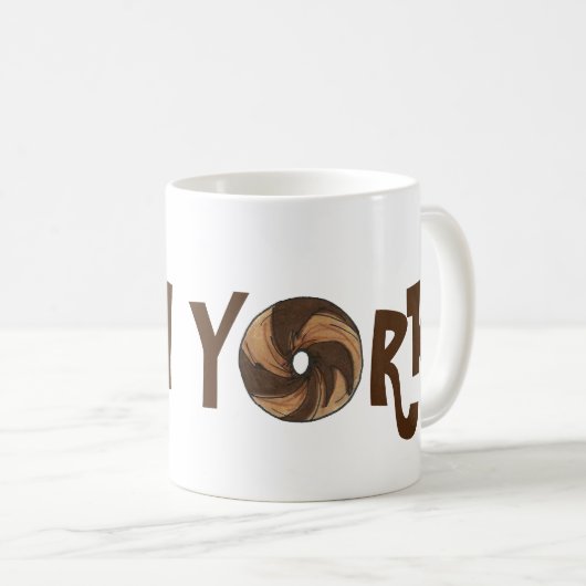 Mug Classic New York New York City Marble Rye Bagel Fo (Devant droit)