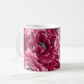 Mug Classic Pink Peonies Clusters | Musique florale (Devant gauche)