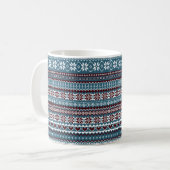 Mug Classic Scandinavian Christmas Sweater Pattern (Devant gauche)