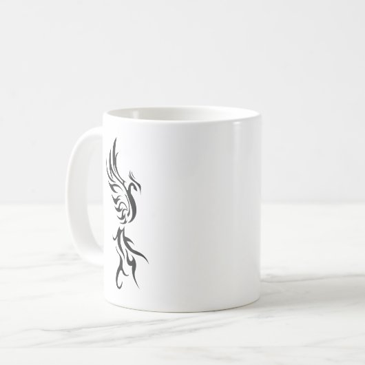 Mug Classic Tattoo Inspired Line Art Design (Devant gauche)