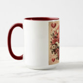 Mug Classic/Vintage/Retro Saint-Valentin cupide (Gauche)