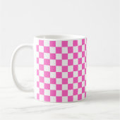 Mug Classic visual pink checkerboard  (Gauche)