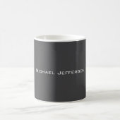 Mug Classical Creative Trendy Dark Grey & White (Centre)