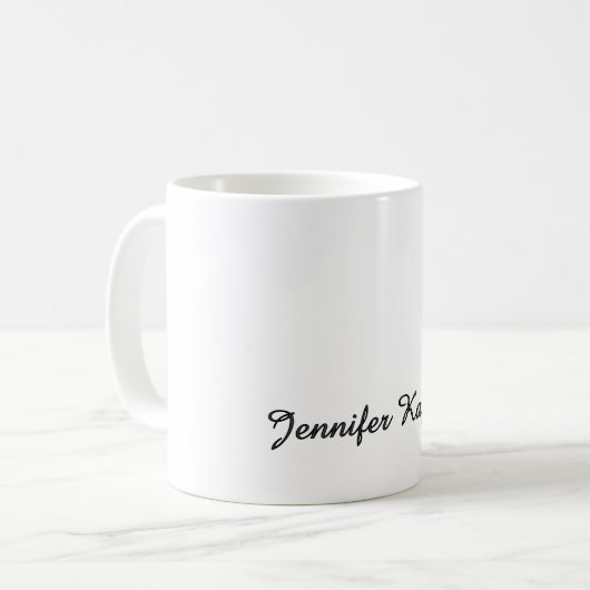 Mug Classical Handwriting Minimalist Professional (Devant gauche)