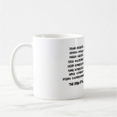 Mug Classification scientifique de la krill papillon b (Gauche)