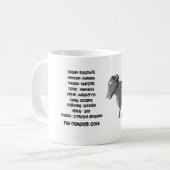 Mug Classification scientifique de la vache en béton (Devant gauche)