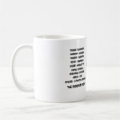 Mug Classification scientifique de la vache en béton (Gauche)