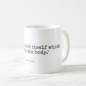 Mug classique 11 oz | Eco Fitness Pilates Citation (Devant droit)
