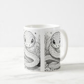 Mug classique, 11 oz, Mug dragon, Coupe du café, S (Devant droit)