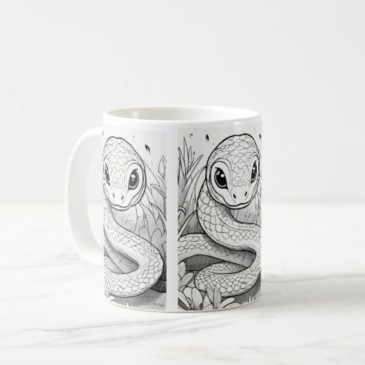 Mug classique, 11 oz, Mug dragon, Coupe du café, S (Devant gauche)