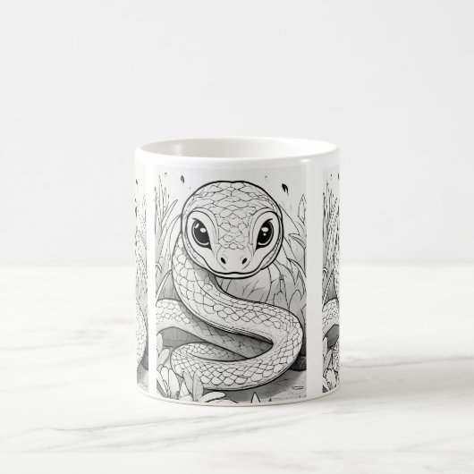 Mug classique, 11 oz, Mug dragon, Coupe du café, S (Centre)