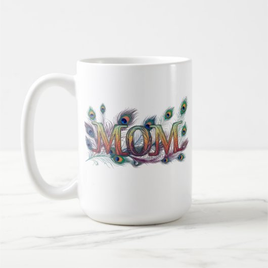 Mug Classique 15 oz : Design "Maman" Réconfortant (Gauche)