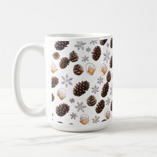 Mug classique 15 oz | Hol de la lanterne à flocon (Gauche)