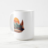 Mug classique 15 oz - Serene Mountain Majesty (Devant gauche)