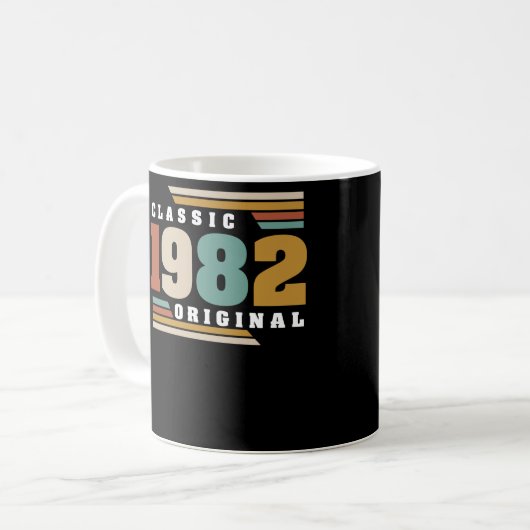 Mug Classique 1982 Original 40e anniversaire 40 ans (Devant gauche)