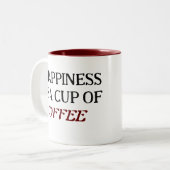 Mug classique à café à deux tons (Devant gauche)