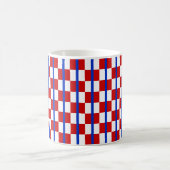 Mug Classique à Damier Patriotique (Centre)