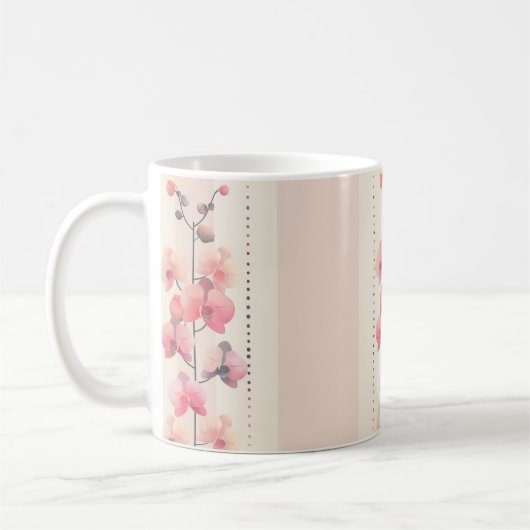 Mug classique à fleurs (Gauche)